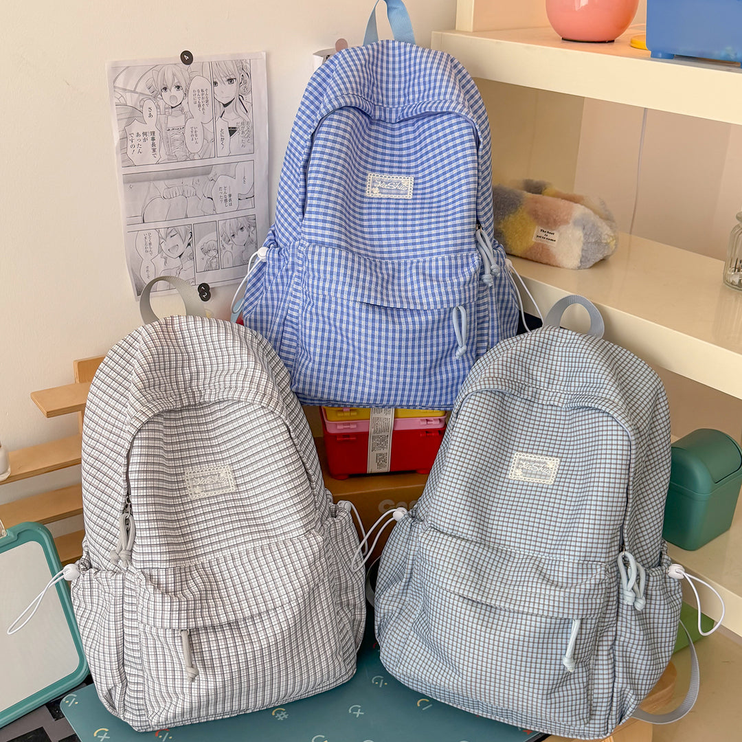 Stylish Grid-Patterned Daypack Kalsten