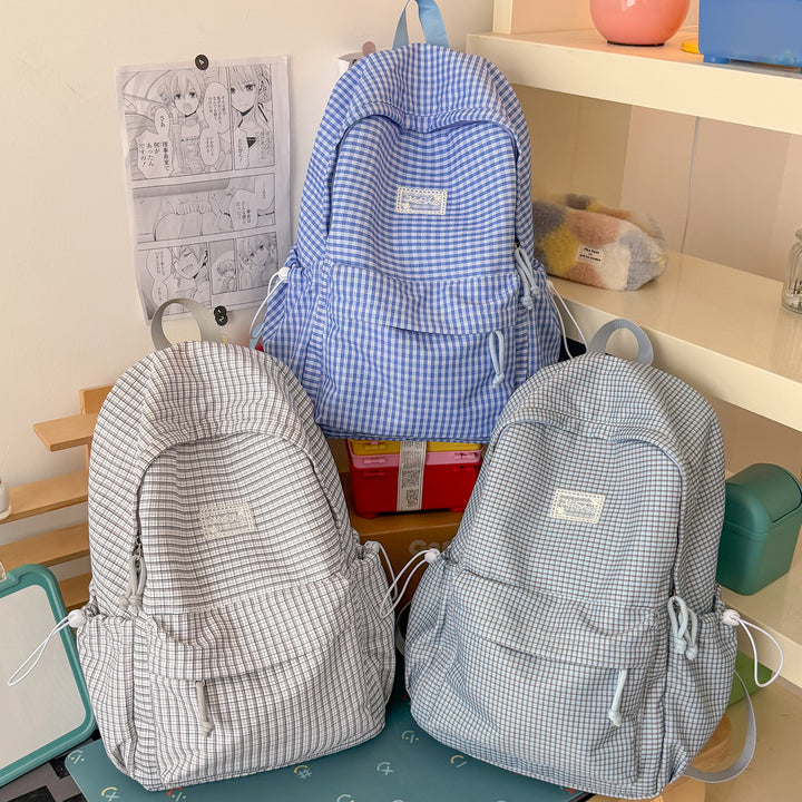 Stylish Grid-Patterned Daypack Kalsten