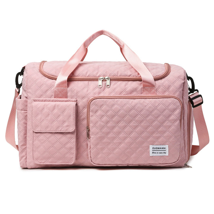 Quilted Multi-Compartment Travel Duffel Kalsten