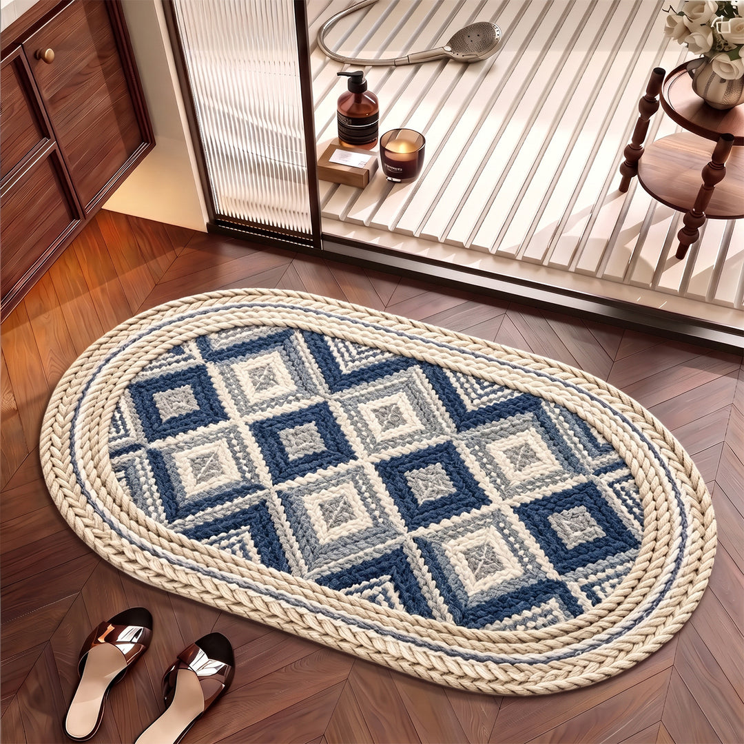 Braided Textured Area Rug