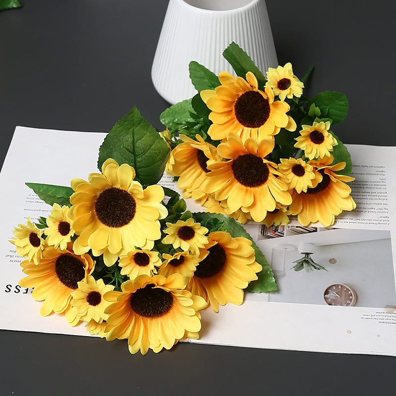 Decorative Sunflower Bouquet for Home Decor Display