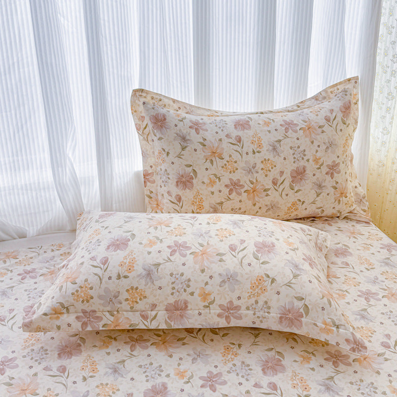 Flower Print Pillowcase Set