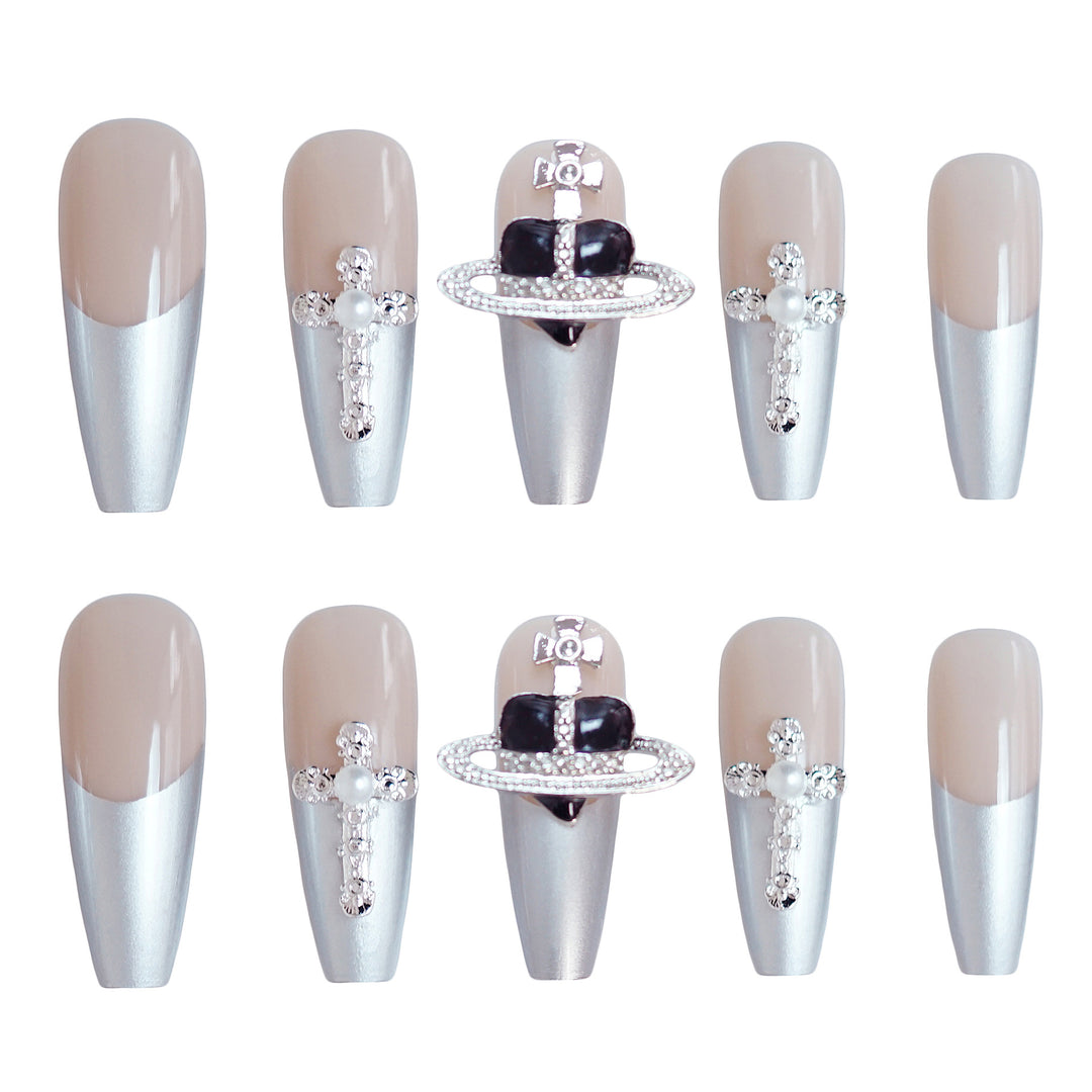 Elegant Designer Press-On Nail Set