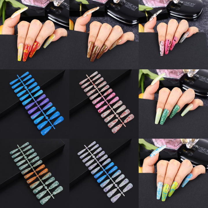 Artificial nails in creative drop design Kalsten
