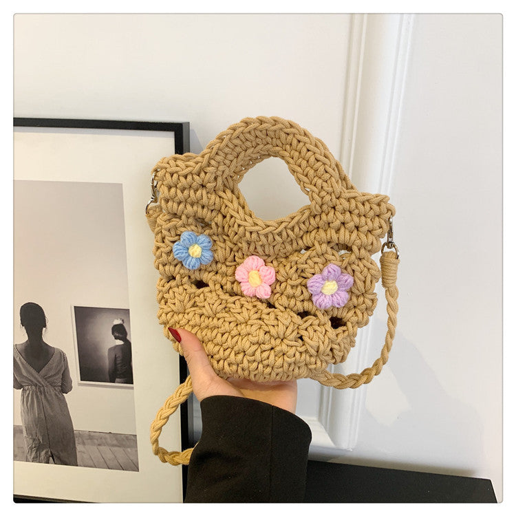 Floral Crochet Handbag