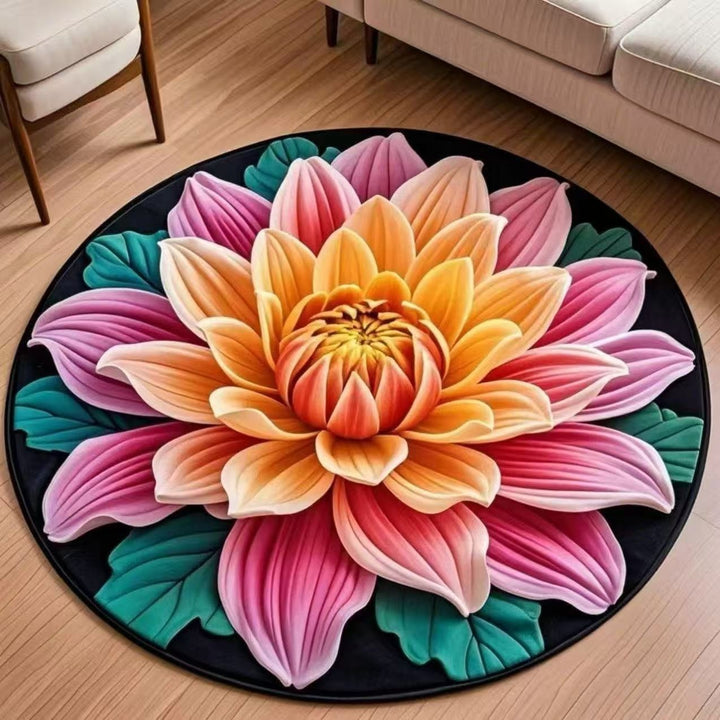 Plush Sunflower Decorative Area Rug Kalsten