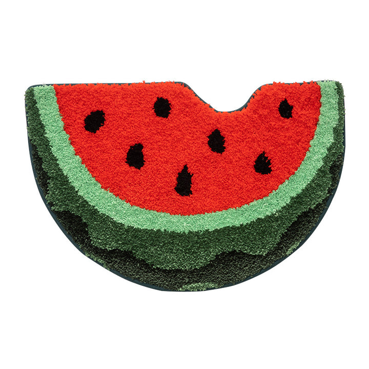 Decorative Peach Shaped Bath Mat Kalsten