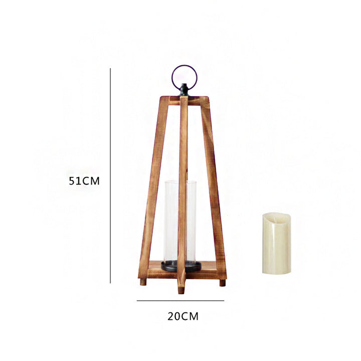 Stylish lantern made of wood Kalsten