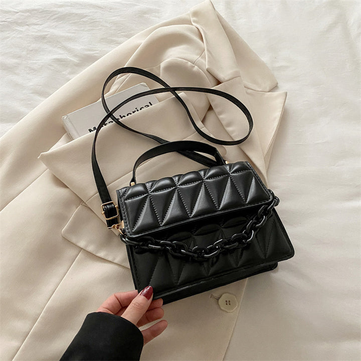 Quilted Mini Satchel Handbag Kalsten