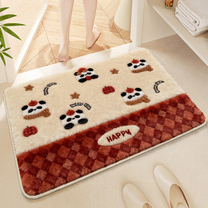 Cute Corgi-Themed Plush Bath Mat