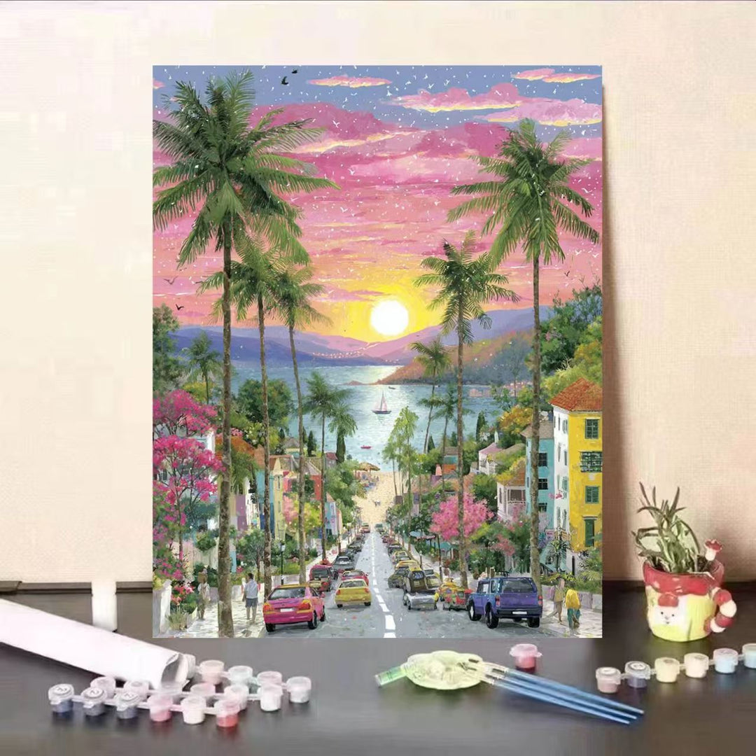 DIY Scenic Coastal Painting Kit Kalsten