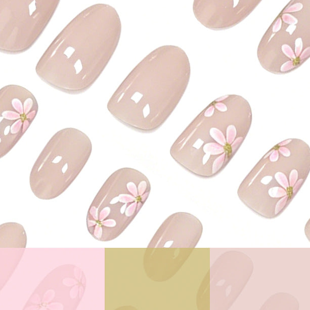 Floral-Inspired Press-On Nail Enhancements Kalsten