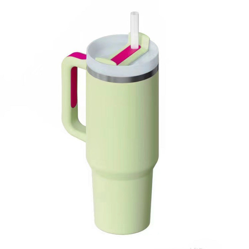 Women insulated thermal mug with leak-proof lid and integrated straw Kalsten
