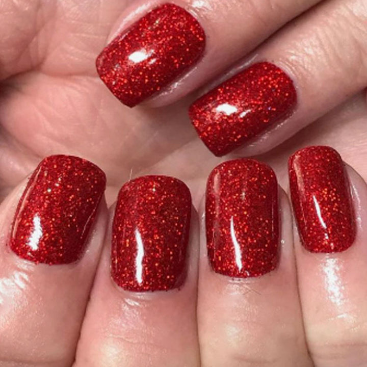 Sparkling Glitter Nail Extensions
