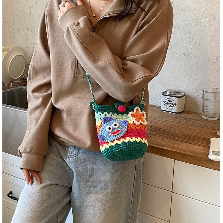Fun Crochet Fish-Shaped Mini Bucket Bag