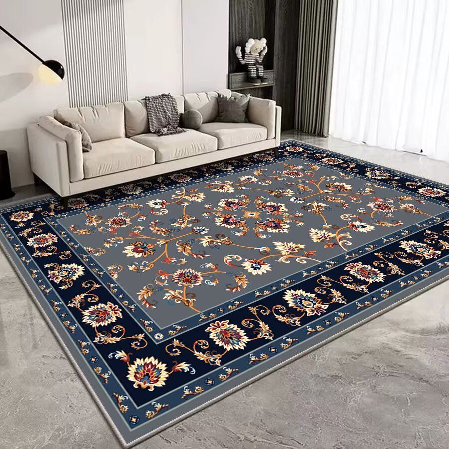 Vintage Floral Patterned Area Rug Kalsten