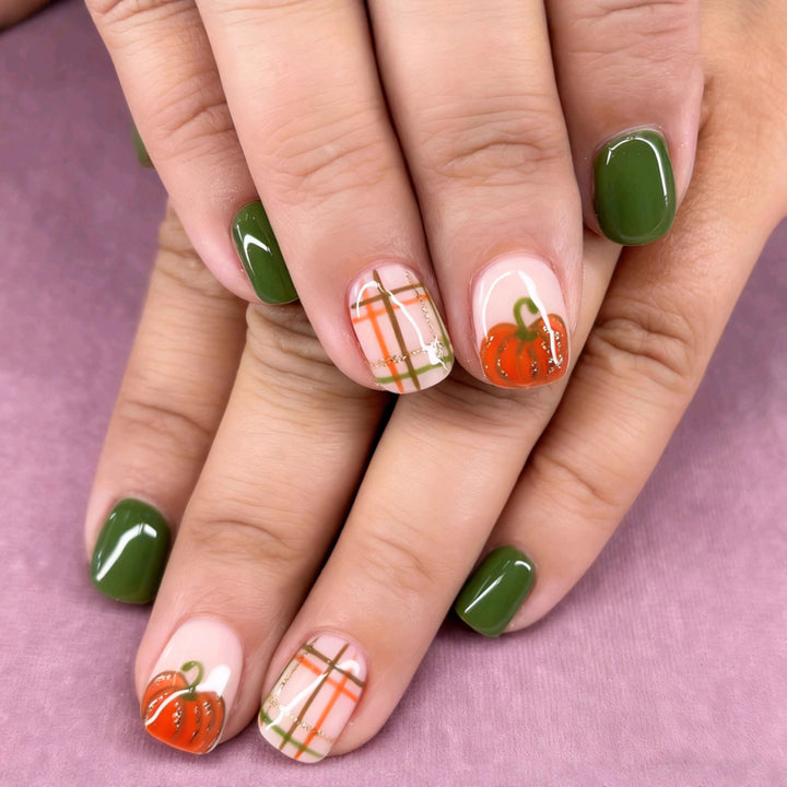 Seasonal Pumpkin Nail Art Set