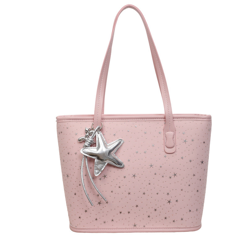 Trendy Star-Print Tote Bag Kalsten