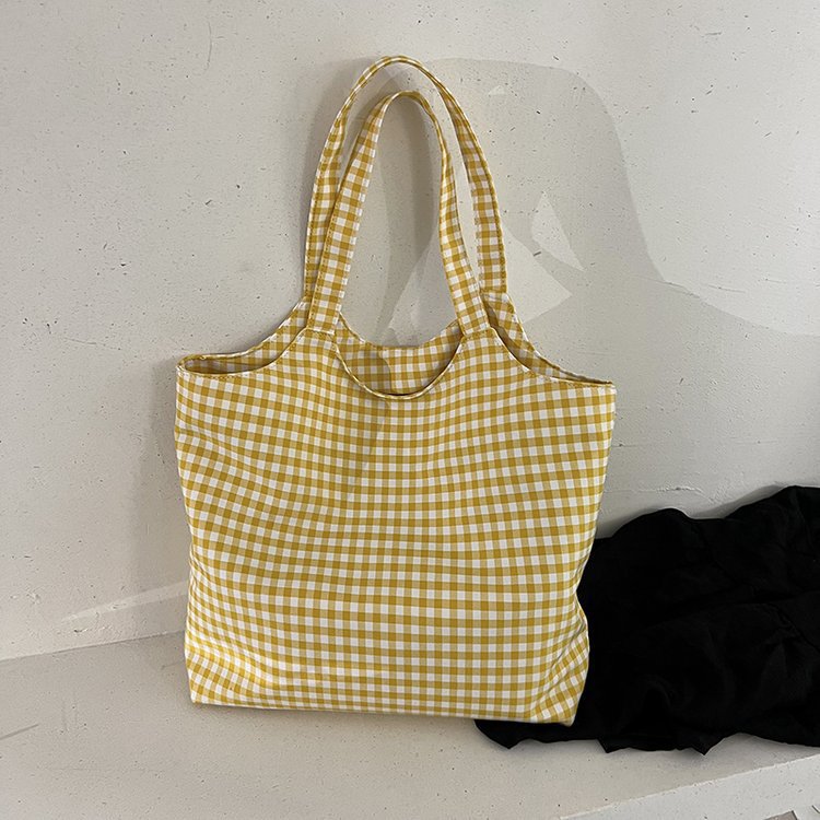 Checkered Gingham Tote Bag