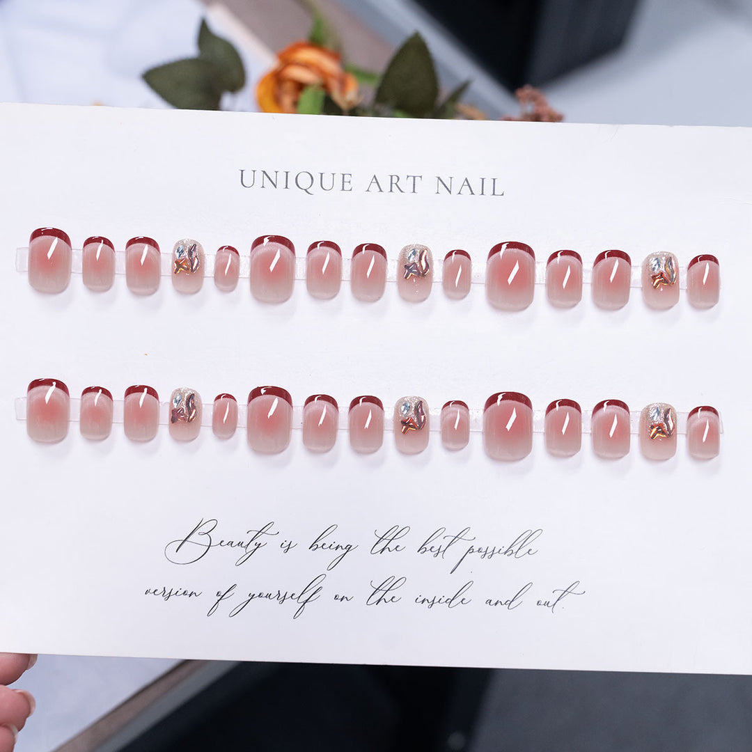 Elegant Gradient Press-On Nail Set