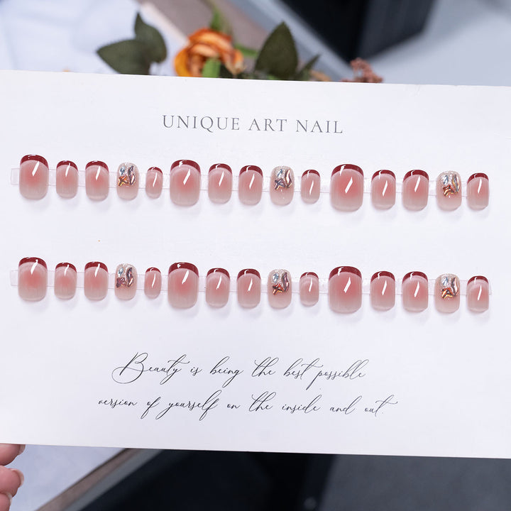 Elegant Gradient Press-On Nail Set