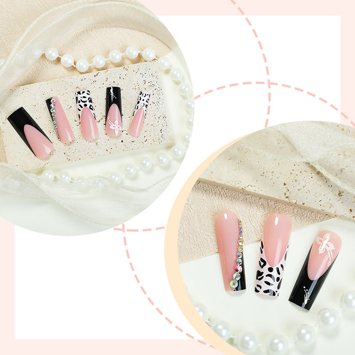 Artistic Press-On Nail Set with Creative Patterns kalsten
