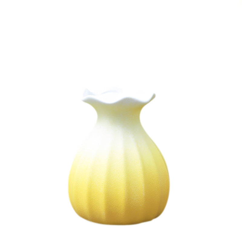 Geometric Faceted Ceramic Flower Vase Kalsten