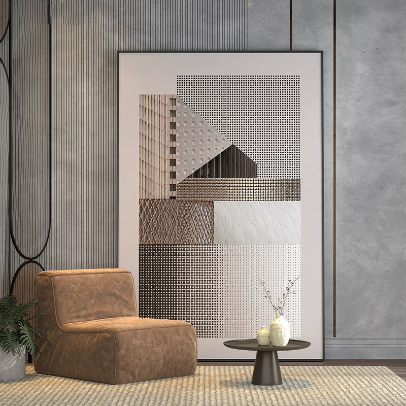 Geometric Abstract Framed Wall Art