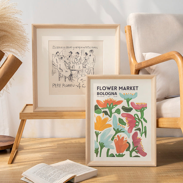 Framed Vintage Art Print for Home Decor