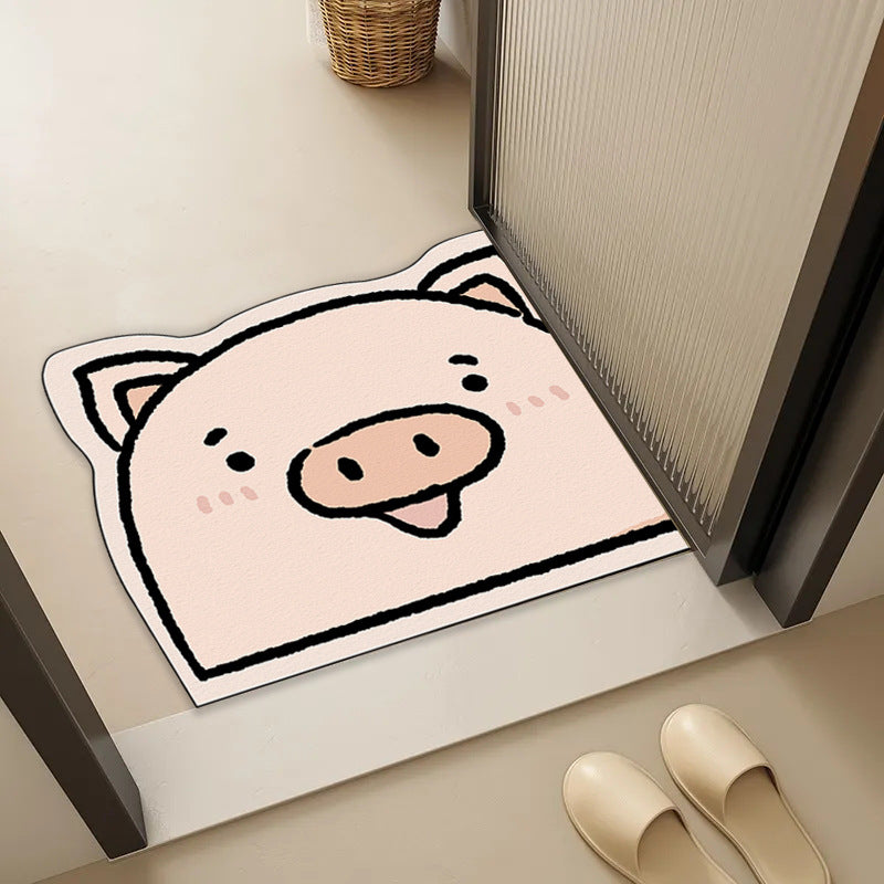 Whale-Shaped Decorative Area Mat