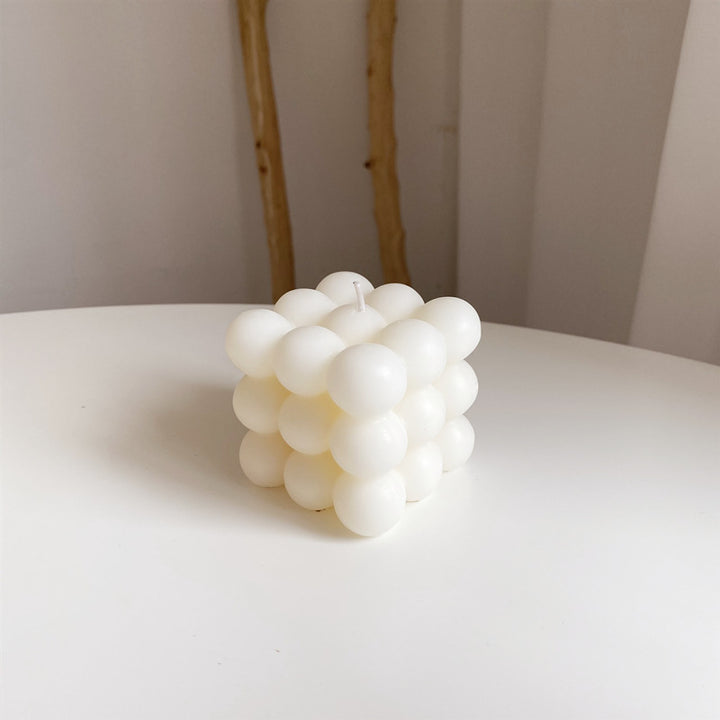 Textured Kernel Sculpted Scented Soy Wax Pillar Candle
