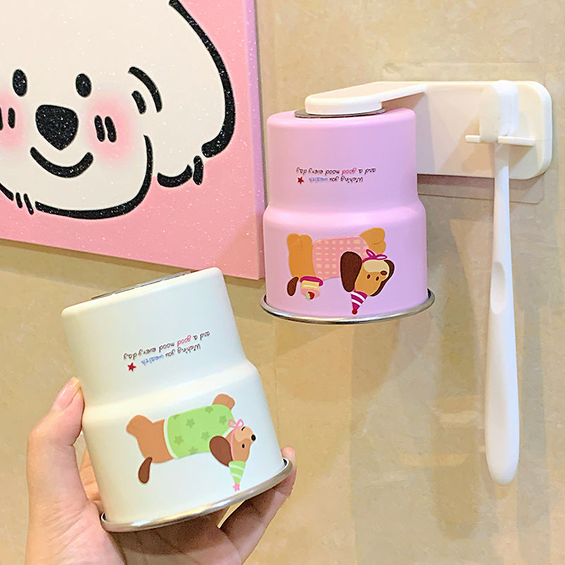 Wall-mounted toothbrush holder with playful animal design Kalsten