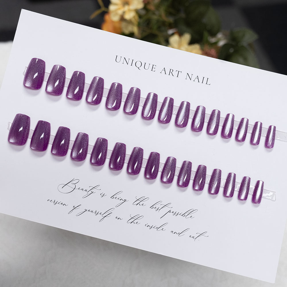 Glossy Acrylic Press-On Nail Set