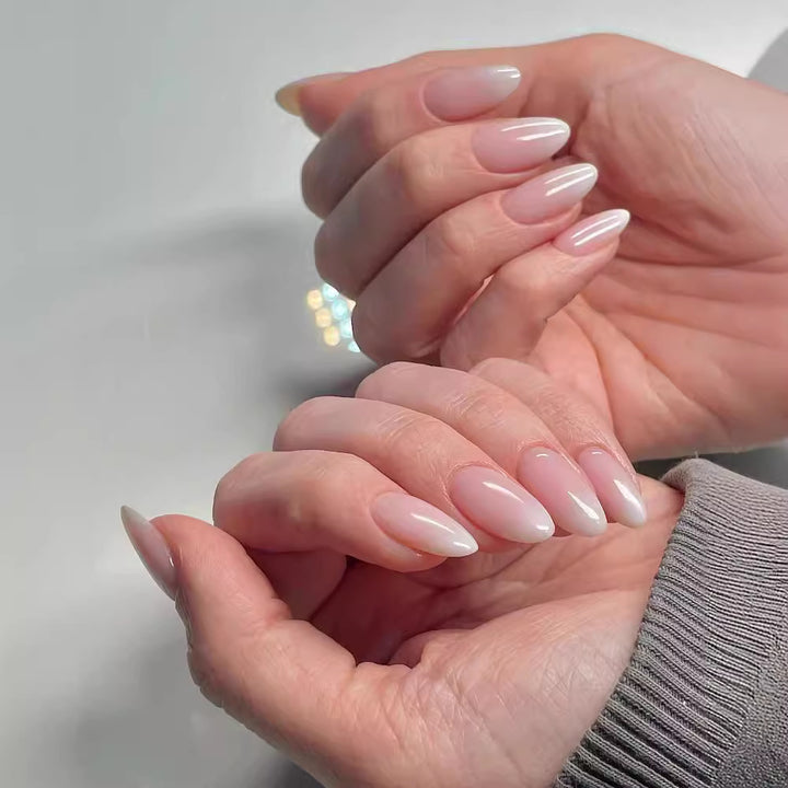 Elegant Almond-Shaped Nail Extensions
