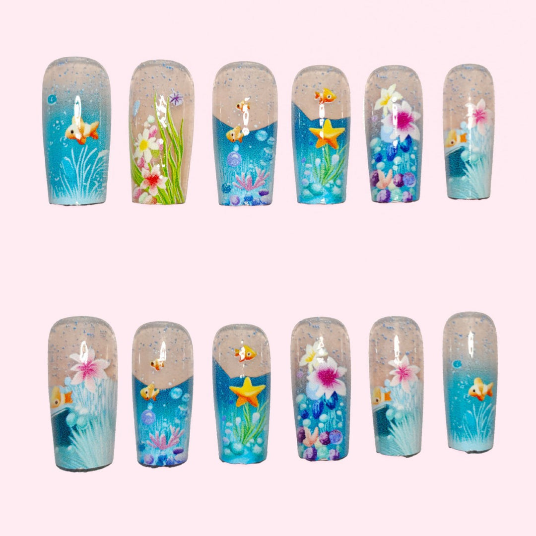 3D Underwater Artistic Nail Art