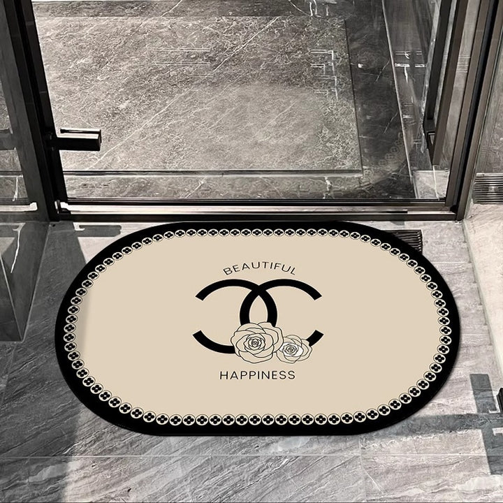 Elegant Oval Decorative Area Mat