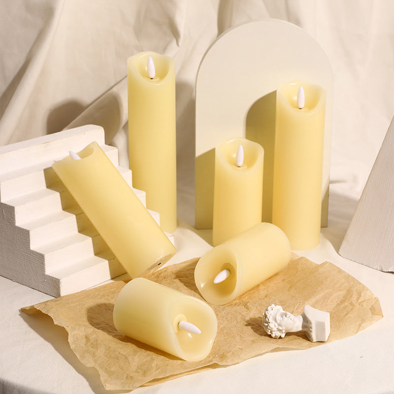 Battery-Powered Realistic Drip-Edge Flameless LED Pillar Candle