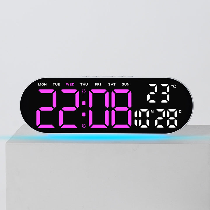 Digital alarm clock with multifunctional LED display and integrated thermometer function Kalsten