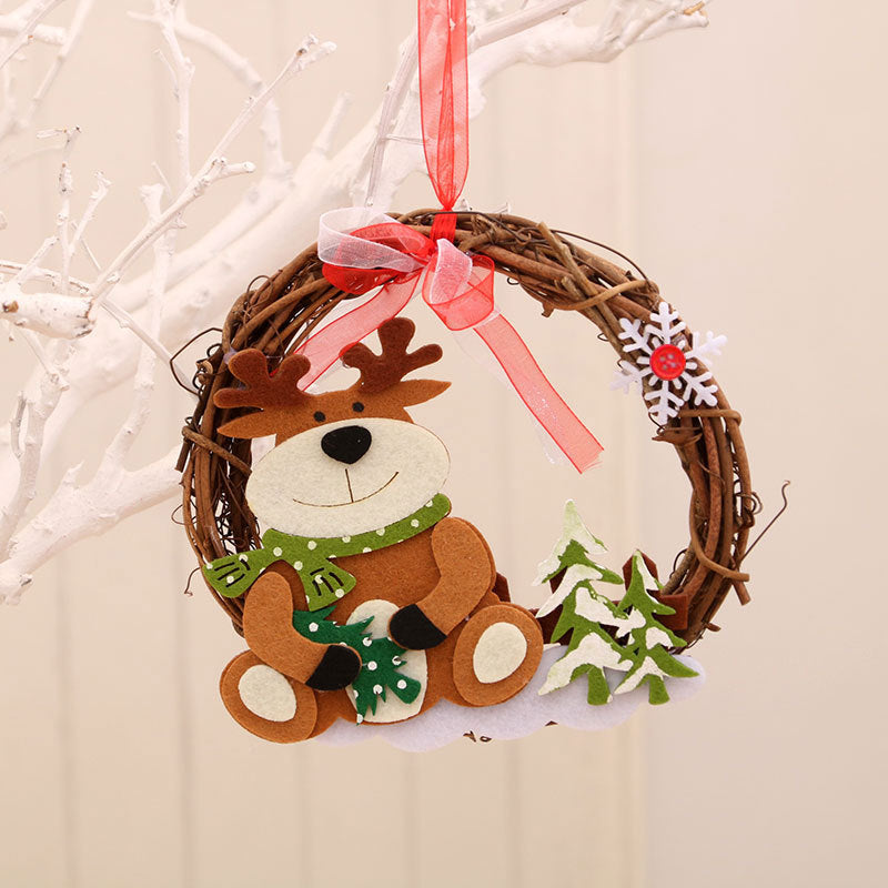 Felt Snowman Christmas Wreath Kalsten
