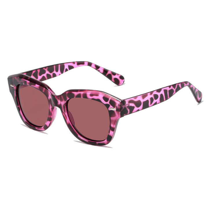 Women stylish sunglasses in modern design with transparent frame Kalsten