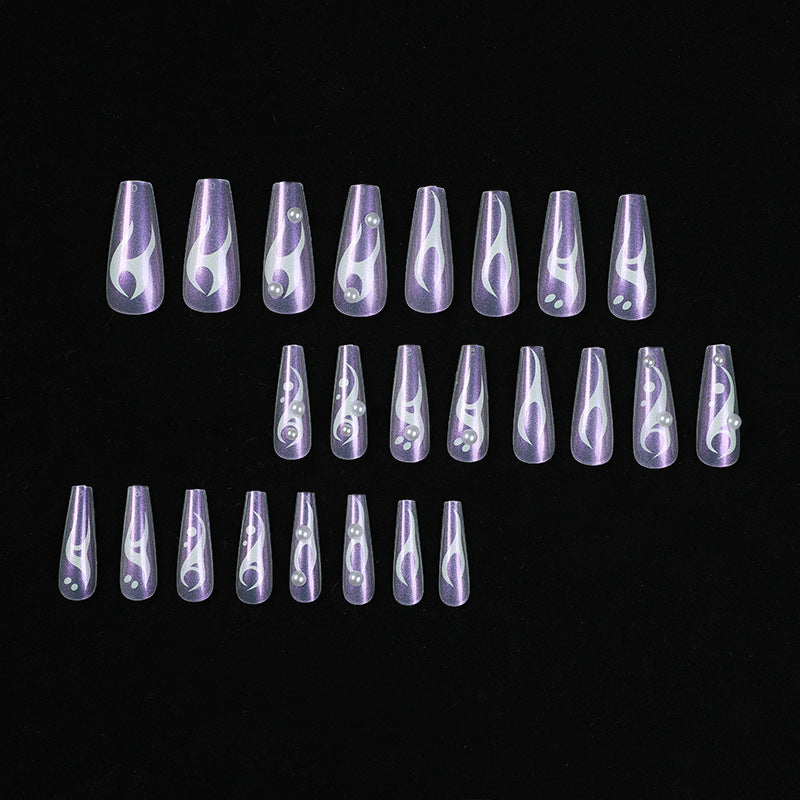 Artful Gel Nails with Holographic Accents Kalsten