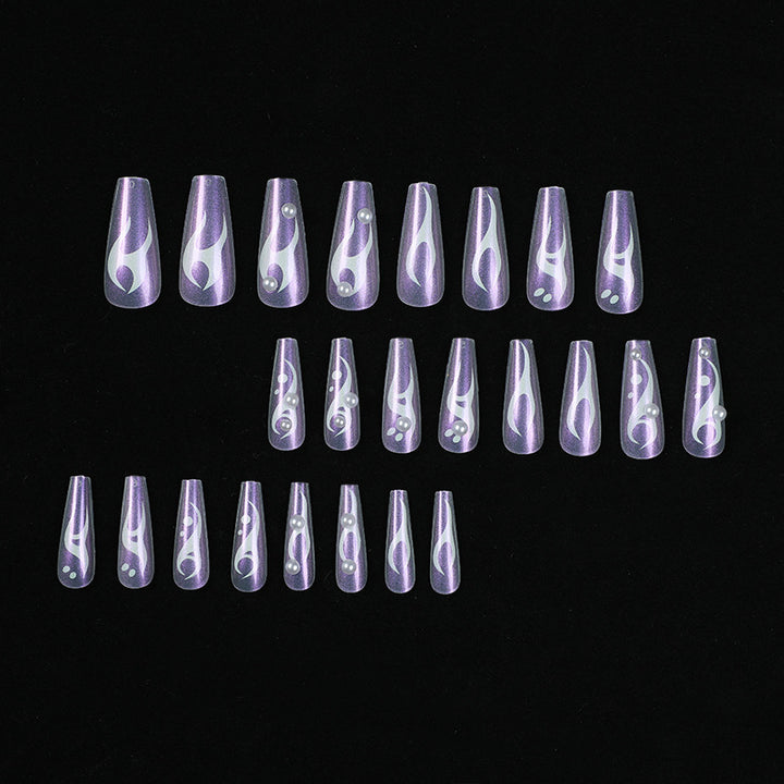 Artful Gel Nails with Holographic Accents Kalsten
