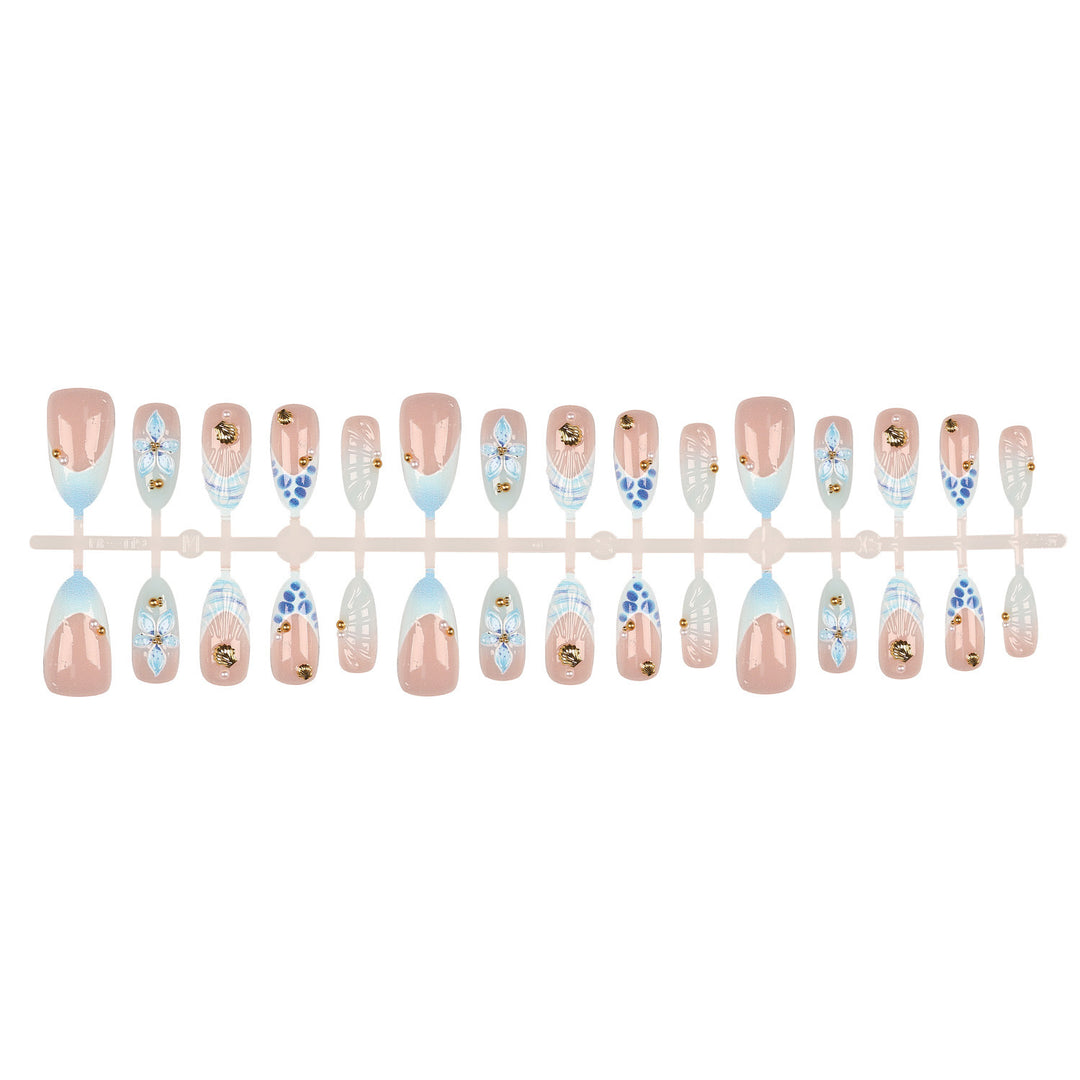 Decorative Acrylic Press-On Nail Art Set