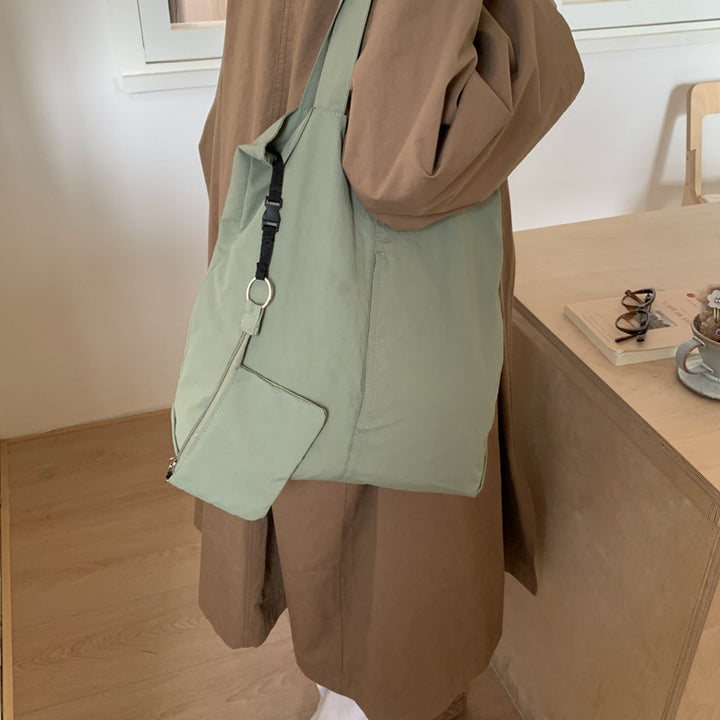 Multi-Pocket Casual Shoulder Bag