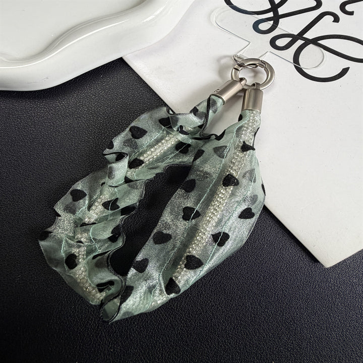 Heart-Patterned Hair Scrunchie Kalsten