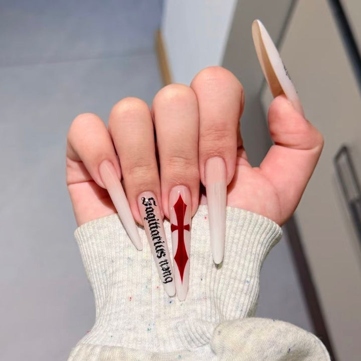 Artistic Long Stiletto Nail Enhancements Kalsten