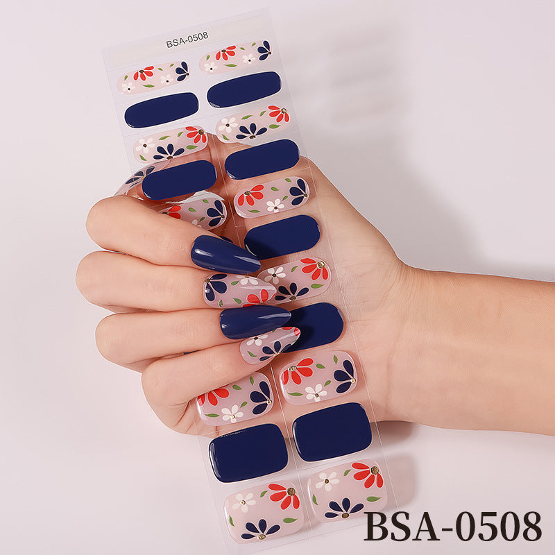 Artistic Floral Nail Wraps