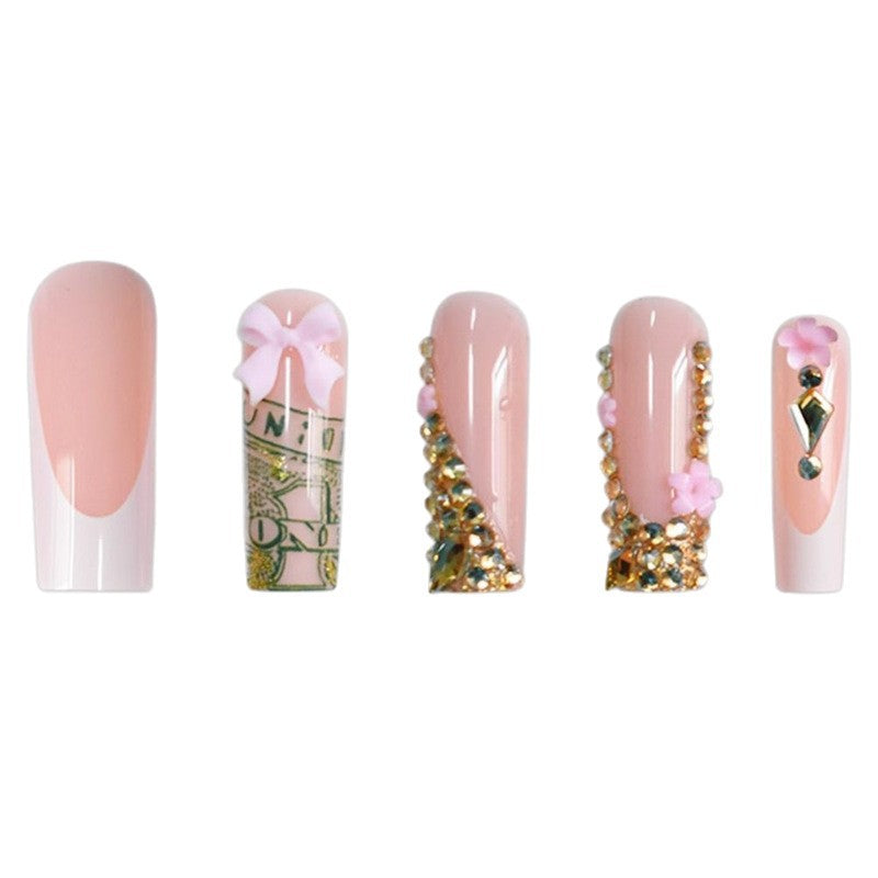 Glamorous Decorative Press-On Nails with Unique Embellishments Kalsten