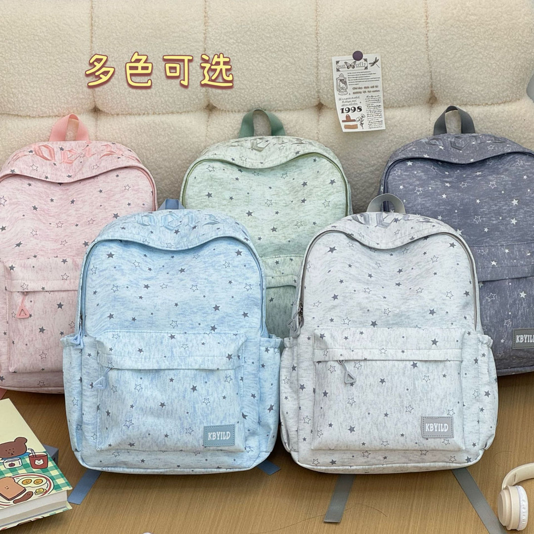 Star-Printed Casual Backpack Kalsten