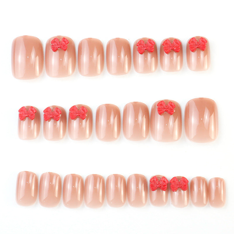 Floral Bow-Embellished Press-On Nail Kit